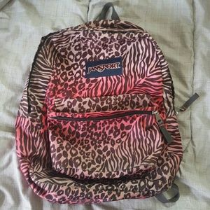 Jansport animal print ombre backpack
